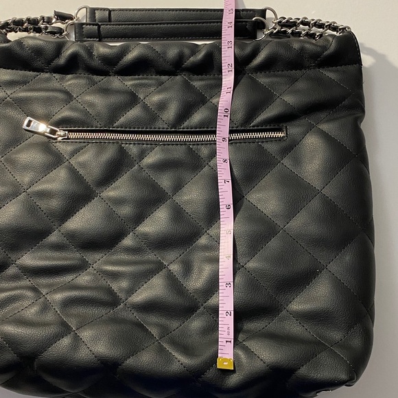 INC | “Kylie” Quilted Faux Leather Slouchy Shoulder Bag with Chain Straps - Picture 17 of 17
